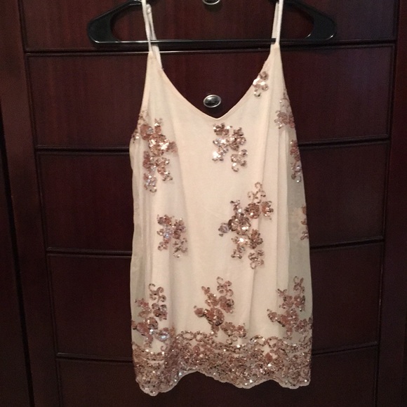 About A Girl Tops - About A Girl Sequin Tank